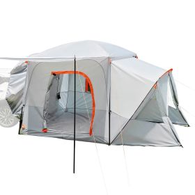 SUV Camping Tent for 5-9 Person, 13 x 10 FT 3-Season SUV Tailgate Tent with Ventilated Windows