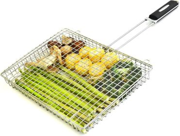 Grill Basket Extra Large,Grill Accessories for Outdoor Grill,Grilling Gifts for Men,Fish Grill Basket, Shrimp Vegetable, Veggie, Barbecue BBQ Rac