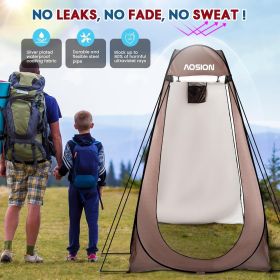 Privacy Shower Tent,Pop Up Changing Tent,Camp Bathroom Changing Dressing Room (Color: Brown)